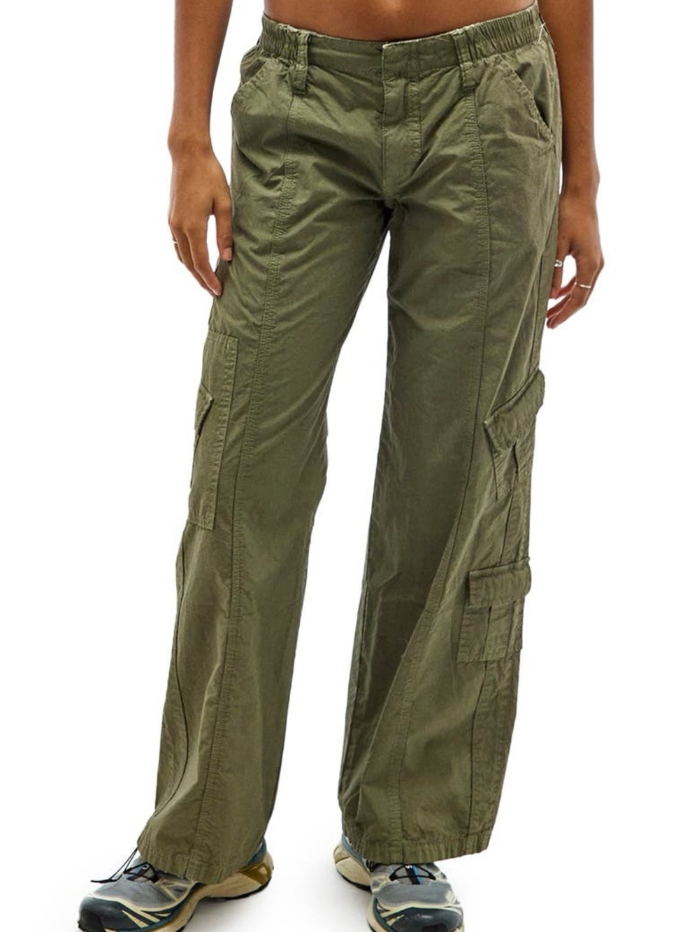 UO BDG Y2K Low-Rise Cargo Pant in Olive Green - Size M